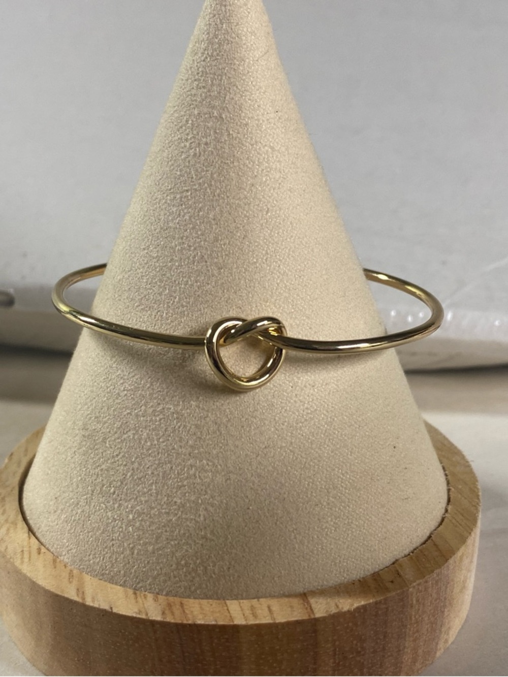 Gold-Tone Love Knot Bangle Bracelet - Women Jewelry
